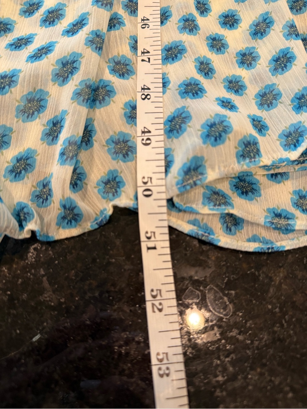 Taylor Tie-Back Maxi Dress in Mixed Blue Floral Prints Size 2 - Picture 13 of 15